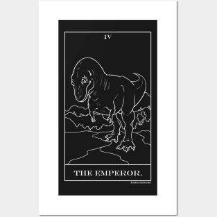 Emperor Dinosaur Tyrannosaurus Rex Tarot Posters and Art